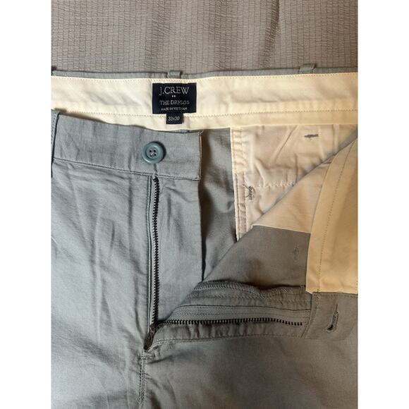 J.Crew Men’s The Driggs Pants Gray 33x30 Straight Slim Fit 100% Cotton - Picture 5 of 8